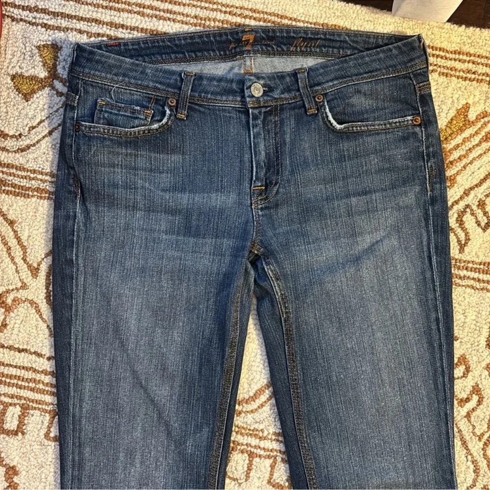 💙 7 For All Mankind 2010’s Low Rise Classic Blue Women's Jeans 30 - Picture 8 of 13